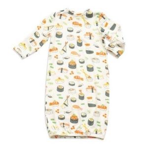 Dear Angel Sushi Crew Neck Gown 0-3m EUC